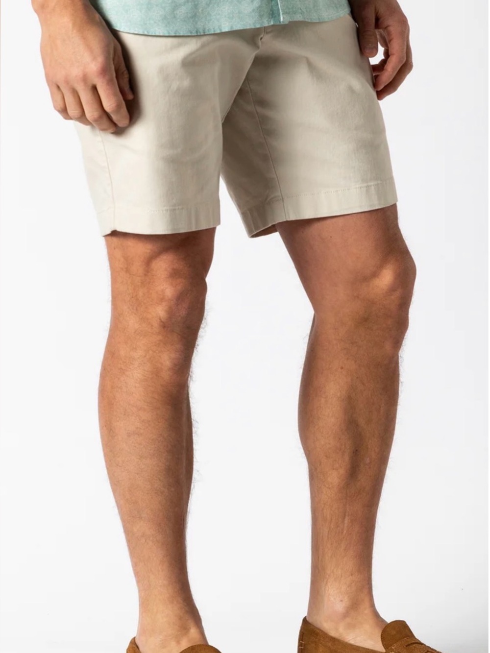 NWT Duck Head 9" Gold School Chino Short in Stone Size 35